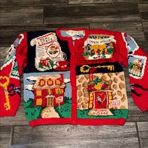 The eagles eye vintage real estate sweater 90s house for sale 1990s